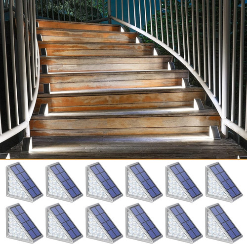 12pk solar step - step, lights
